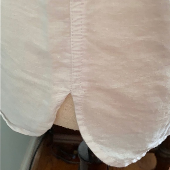 J. Crew Sunburst Embroidered Boho Linen Sleeveless Tank Top Blouse - 0 - Picture 9 of 15